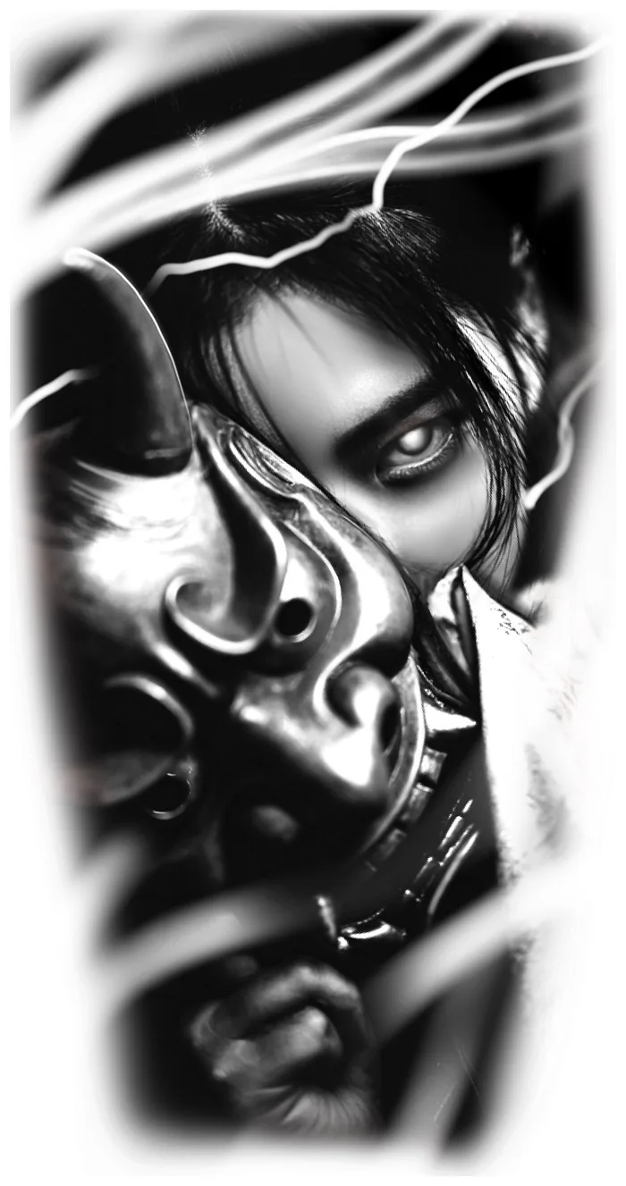 Masque oni & portrait